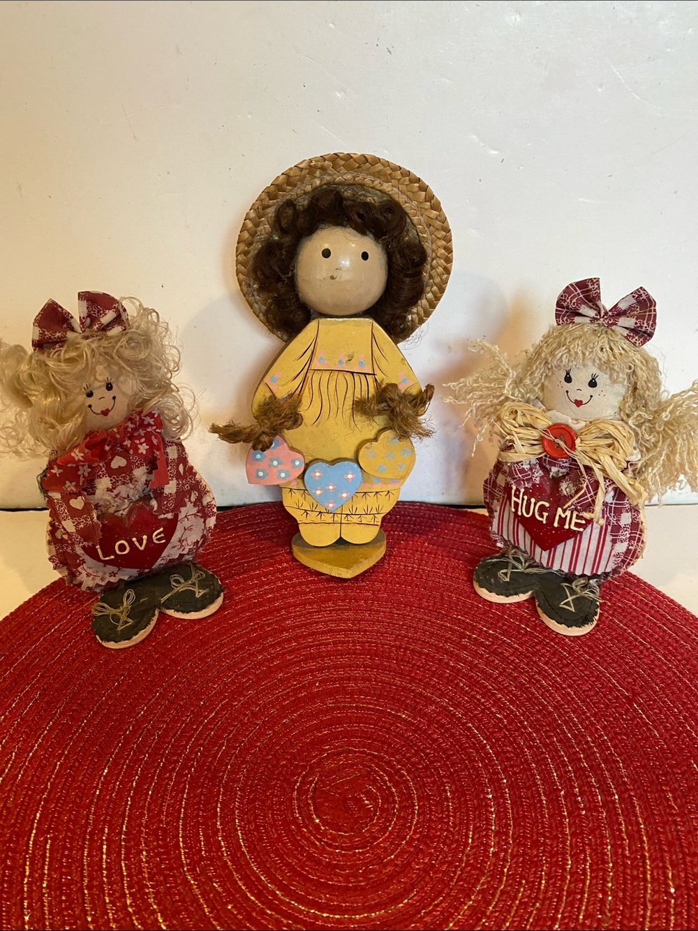 Vintage Handcrafted Wooden Collectible by Lizzie Folk Art plus 2 more